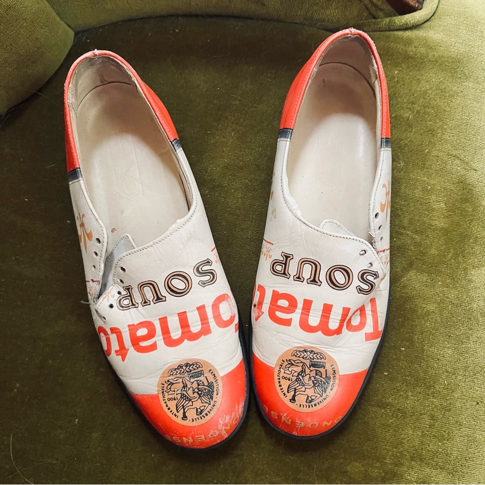 Vintage Warhol Tomato Soup Themed Shoes
